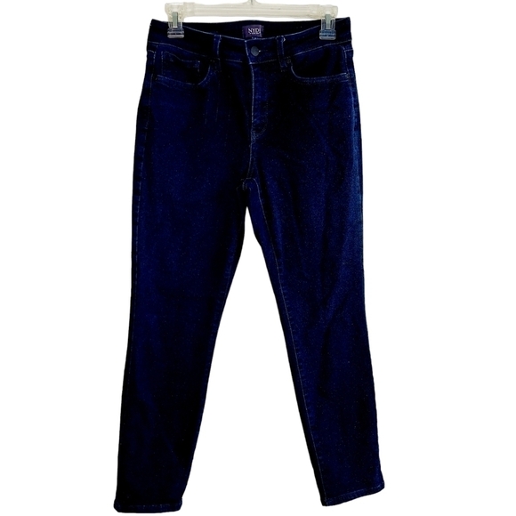 NYDJ High Rise Skinny Jeans Ankle Stretch Dark Wash Size 6 Lift x Tuck Comfort - Picture 4 of 11